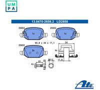 ATE 13.0470-2658.2 Brake pad set