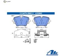 Disc Brake Pad Set Front ATE Fits BMW 2 Active Tourer X1 X2 MINI 21- 34108837151