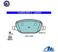 BRAKE PAD SET DISC BRAKE 13.0470-2707.2 FOR ALFA ROMEO LANCIA 937A7.000 1.9L 159