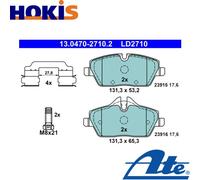 Brake pads 13.0470-2710.2 ATE for MINI BMW