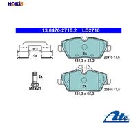 BRAKE PAD SET DISC BRAKE 13.0470-2710.2 FOR MINI CLUBMAN BMW 1.4L 9HZ 1.6L 4cyl