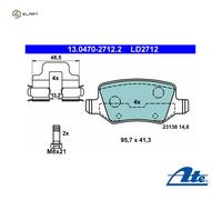Brake pads 13.0470-2712.2 ATE for MERCEDES-BENZ A-CLASS B-CLASS Sports Tourer