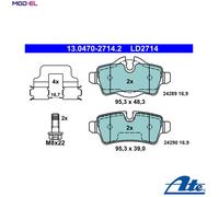 ATE 13047027142 Ceramic Disc Brake Pad Set