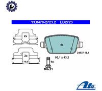 Fits ATE 13.0470-2723.2 Brake Pad Set, disc brake UK Stock