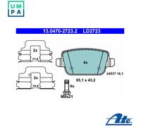 Fits ATE 13.0470-2723.2 Brake Pad Set, disc brake UK Stock
