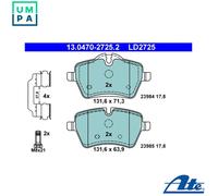Brake pads 13.0470-2725.2 ATE for MINI MINI Roadster MINI Convertible MINI