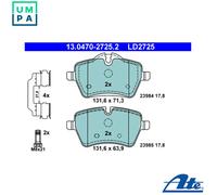 BRAKE PAD SET DISC BRAKE 13.0470-2725.2 FOR MINI COUNTRYMAN/COOPER PACEMAN 2.0L