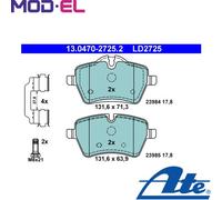 Brake pads 13.0470-2725.2 ATE for MINI MINI Roadster MINI Convertible MINI