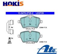 BRAKE PAD SET DISC BRAKE 13.0470-2725.2 FOR MINI N18B16A/B16C N14B16AB 1.6L 4cyl