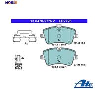 BRAKE PAD SET DISC BRAKE 13.0470-2726.2 FOR MERCEDES-BENZ C-CLASS/T-Model CLK