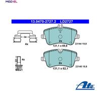 Brake pads 13.0470-2727.2 ATE for MERCEDES-BENZ C-CLASS C-CLASS Coupe CLK SLK