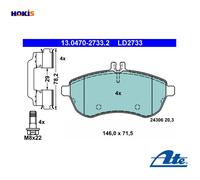Brake pads 13.0470-2733.2 ATE for MERCEDES-BENZ C-CLASS C-CLASS T-Model