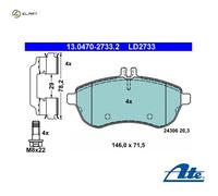 BRAKE PAD SET DISC BRAKE 13.0470-2733.2 FOR MERCEDES-BENZ OM646.811/812 2.1L