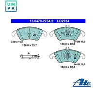 Brake pads 13.0470-2734.2 ATE for MERCEDES-BENZ CLS SLK C-CLASS E-CLASS SLC