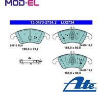 Brake pads 13.0470-2734.2 ATE for MERCEDES-BENZ CLS SLK C-CLASS E-CLASS SLC