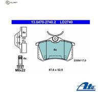 ATE 13.0470-2740.2 Brake pad set