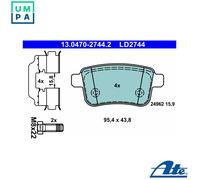 ATE 13.0470-2744.2 Brake pad set