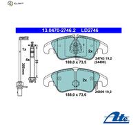 Brake pads 13.0470-2746.2 ATE for AUDI A5 A5 Sportback A5 Convertible A4 B8