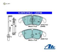 Brake pads 13.0470-2746.2 ATE for AUDI A5 A5 Sportback A5 Convertible A4 B8