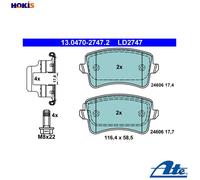 Brake pads 13.0470-2747.2 ATE for AUDI Q5 A5 A5 Sportback A5 Convertible A4 B8