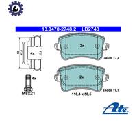 BRAKE PAD SET DISC BRAKE 13.0470-2748.2 FOR VW AUDI A4/S4 A5/Sportback/S5 Q5 A4