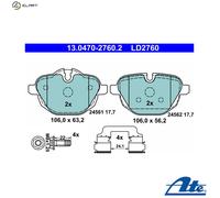 Brake pads 13.0470-2760.2 ATE for BMW MINI