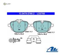 Brake pads 13.0470-2760.2 ATE for BMW MINI