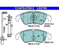 ATE 13.0470-2765.2 Brake pad set