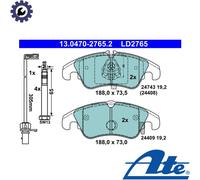 BRAKE PAD SET DISC BRAKE 13.0470-2765.2 FOR AUDI Q5/Van A6/C7/Allroad A7 2.0L