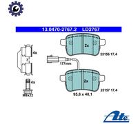 BRAKE PAD SET DISC BRAKE 13.0470-2767.2 FOR ALFA ROMEO GIULIETTA/Hatchback/Van