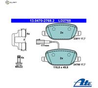 Brake pads 13.0470-2768.2 ATE for ALFA ROMEO GIULIETTA