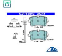 BRAKE PAD SET DISC BRAKE 13.0470-2769.2 FOR AUDI A6/S6 A7/Sportback/S7 2.0L 4cyl