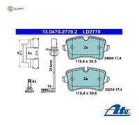 Brake pads 13.0470-2770.2 ATE for AUDI PORSCHE
