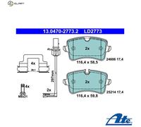 BRAKE PAD SET DISC BRAKE 13.0470-2773.2 FOR AUDI CREC/CMDA/CTUB/CGXC 3.0L 6cyl