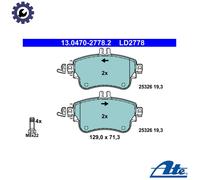 BRAKE PAD SET DISC BRAKE 13.0470-2778.2 FOR MERCEDES-BENZ OM 651.901 1.8L 4cyl