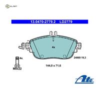 Brake pads 13.0470-2779.2 ATE for MERCEDES-BENZ INFINITI