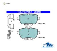 Brake pads 13.0470-2780.2 ATE for MERCEDES-BENZ SL S-CLASS