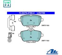 ATE Brake Pads 13.0470-2780.2 - Disc Brake for Mercedes-Benz SL S-Class
