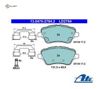 ATE 13.0470-2784.2 Brake pad set