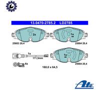 BRAKE PAD SET DISC BRAKE 13.0470-2785.2 FOR VW GOLF/VII JETTA/SportWagon SEAT