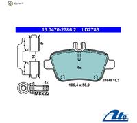 ATE 13.0470-2786.2 Brake Pads