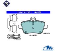 BRAKE PAD SET DISC BRAKE 13.0470-2786.2 FOR MERCEDES-BENZ GLA-CLASS/SUV 1.5L