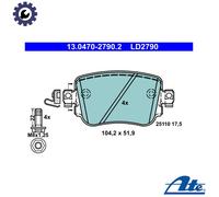 Brake pads 13.0470-2790.2 ATE for VW AUDI SEAT SKODA