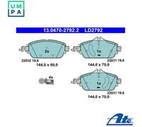 ATE Brake Pad Set 13.0470-2792.2 - Disc Brakes for MERCEDES-BENZ C-Class/E-Class (W205,W213)