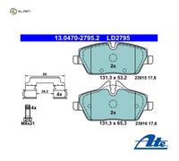 Brake pads 13.0470-2795.2 ATE for MINI BMW