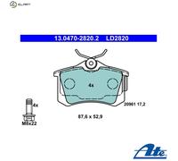 ATE 13.0470-2820.2 Brake pad set
