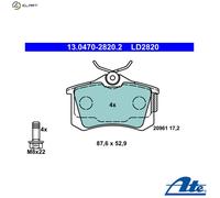 ATE 13.0470-2820.2 Brake pad set