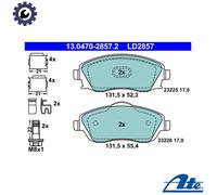 Brake pads 13.0470-2857.2 ATE for OPEL MERIVA A MPV CORSA C COMBO Box Body/MPV