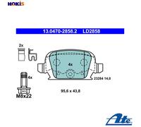 ATE 13.0470-2858.2 Brake pad set