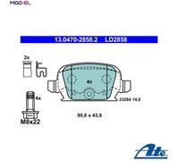 ATE 13.0470-2858.2 Brake pad set